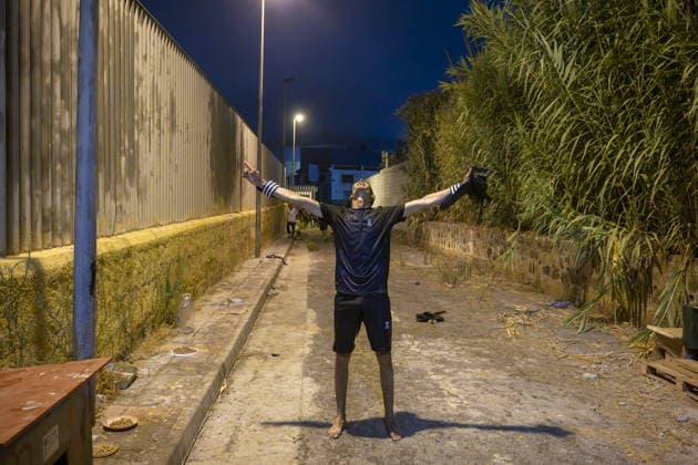 Hundreds of migrants reach Spain s Ceuta after swimming from Morocco CEUTA, SPAIN - JULY 30: Hundreds of migrants have attempted to swim from Morocco to the Spanish city of Ceuta in North Africa, while the number of arrivals exceeded 1,500 in just over a week, according to local news in Cueta, Spain on July 30, 2026. As Moroccan and Algerian migrants attempted to reach Ceuta by swimming, most were reportedly intercepted by Moroccan patrol boats. Spain s Maritime Rescue Service and the Spanish Red Cross rescued 117 people from the water, while the Civil Guard assisted around 200 others with patrol boats. The Spanish Civil Guard also found two bodies which raised the death toll along Ceuta s coastline so far this year to 29. Marcos Moreno A  Copyright: x2026xAnadoluxMarcosxMorenox