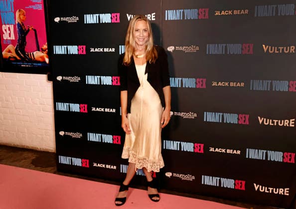 Actress Maria Bello arrives on the red carpet at the New York Premiere of I Want Your Sex in New York City on Thursday, July 30, 2026.  NYP20260730601 PETERxFOLEY