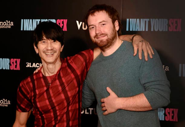 Director, Gregg Araki and Actor Cooper Hoffman arrives on the red carpet at the New York Premiere of ˜I Want Your Sex™ in New York City on Thursday, July 30, 2026.  NYP20260730607 PETERxFOLEY