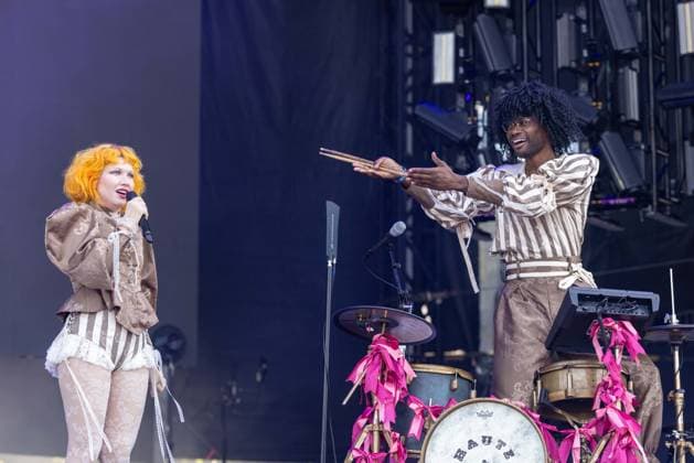 July 30, 2026, Chicago, Illinois, USA: MICHELLE BUZZ and LANCE SHIPP of Haute and Freddy during the Lollapalooza Music Festival at Grant Park in Chicago, Illinois Chicago USA  - ZUMAs135 20260730_zap_s135_115 Copyright: xDanielxDeSloverx