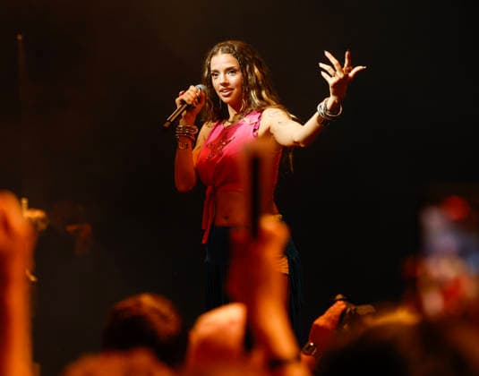 Dara from Bulgaria, winner of this year s Eurovision Song Contest, performs during Schlager Night in the Pride District at Slakthusomradet during Stockholm Pride in Stockholm, Sweden, on July 31, 2026. STOCKHOLM SWEDEN x60160x *** Dara from Bulgaria, winner of this year’s Eurovision Song Contest, performs during Schlager Night in the Pride District at Slakthusomradet during Stockholm Pride in Stockholm, Sweden, on July 31, 2026 STOCKHOLM SWEDEN x60160x  Copyright: xStefanxJerrevang TTx STOCKHOLM PRIDE DARA FaoL60opTYE