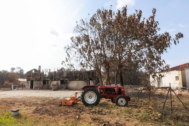 Fires in Gironde: One of the many homes destroyed on Avenue du Bassin d Arcachon in Le Porge, Gironde, on July 30, 2026. Jean Marc LHOMER Bestimage. Images of the damage caused by the fires ravaging the Gironde region of France.  Copyright: xJean-MarcxLhomerx xBestimagexJean-MarcxLhomerx xBestimagex