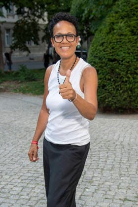 ABB VATERLAND- Mo Asumang zu Gast bei der Berliner Kino Film Premiere des Filmes Vaterland im Delphi Kino Berlin den 30.07.2026 Berlin Deutschland *** ABB VATERLAND Mo Asumang attended the Berlin film premiere of *Vaterland* at the Delphi Kino Berlin on July 30, 2026, in Berlin, Germany