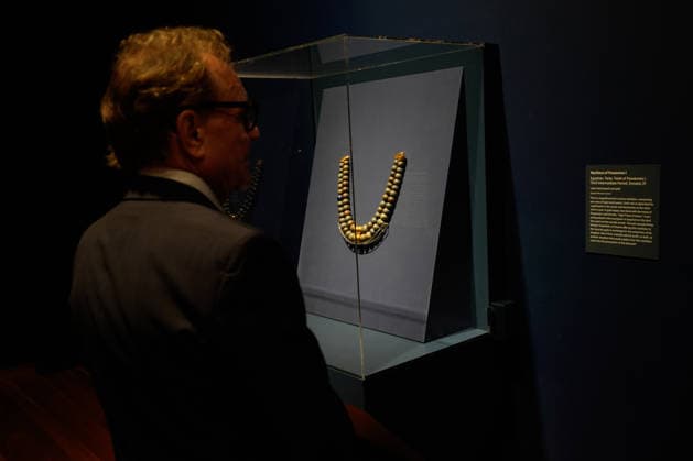 Treasures of the Pharaohs Exhibition opening night event in San Francisco SAN FRANCISCO, CA - JULY 30: Guests visit the Treasures of the Pharaohs Exhibition during the opening event as Mayor Daniel Lurie, Egyptian Minister Sherif Fathi Attia of Tourism and Antiquities, officials and invited guests attend at the de Young Museum in San Francisco, California, United States on July 30, 2026. Treasures of the Pharaohs Exhibition will be open to public on August 1. Tayfun Coskun Anadolu California United States. Editorial use only. Please get in touch for any other usage.  Copyright: x2026xAnadoluxTayfunxCoskunx