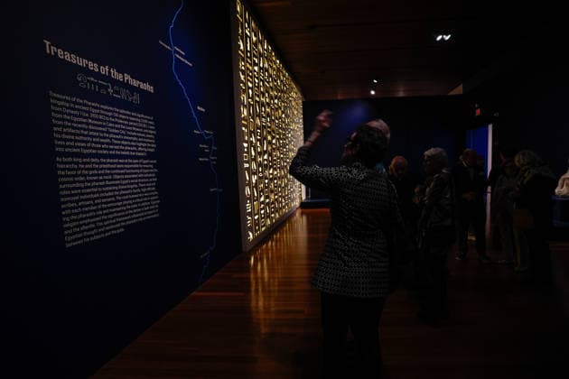 Treasures of the Pharaohs Exhibition opening night event in San Francisco SAN FRANCISCO, CA - JULY 30: Guests visit the Treasures of the Pharaohs Exhibition during the opening event as Mayor Daniel Lurie, Egyptian Minister Sherif Fathi Attia of Tourism and Antiquities, officials and invited guests attend at the de Young Museum in San Francisco, California, United States on July 30, 2026. Treasures of the Pharaohs Exhibition will be open to public on August 1. Tayfun Coskun Anadolu California United States. Editorial use only. Please get in touch for any other usage.  Copyright: x2026xAnadoluxTayfunxCoskunx