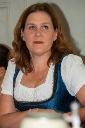 Muenchen, Wiesnpressekonferenz in der Gaststaette Das Bad, Buergermeisterin Verena Dietl *** Munich, Oktoberfest press conference at the restaurant Das Bad, Mayor Verena Dietl