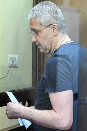 Russia Defence Official Bribery Case 9214552 31.07.2026 Former Russian Deputy DefenÑe Minister Timur Ivanov, accused of taking bribes worth more than 1.35 billion roubles, as well as laundering criminally obtained assets and illegally possessing and manufacturing weapons, is seen inside a defendant s cage during a hearing at the Simonovsky District Court in Moscow, Russia. Ilya Pitalev Sputnik Moscow Russia  Copyright: xIlyaxPitalevx
