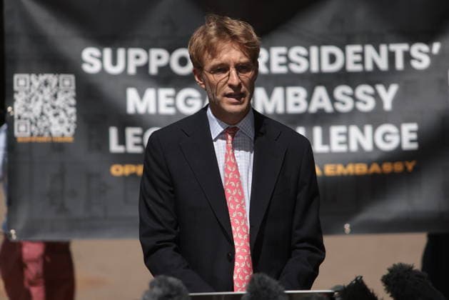 . 31 07 2026. London, United Kingdom. Chinese Mega Embassy Press Conference. Press Conference announcing important news about The Chinese Mega Embassy proposals at Tower Hill.  xMartynxWheatleyx xi-Imagesx IIM-26933-0001