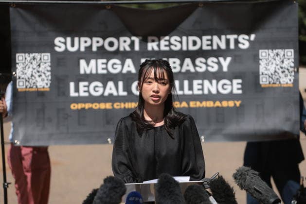 . 31 07 2026. London, United Kingdom. Chinese Mega Embassy Press Conference. Press Conference announcing important news about The Chinese Mega Embassy proposals at Tower Hill.  xMartynxWheatleyx xi-Imagesx IIM-26933-0003