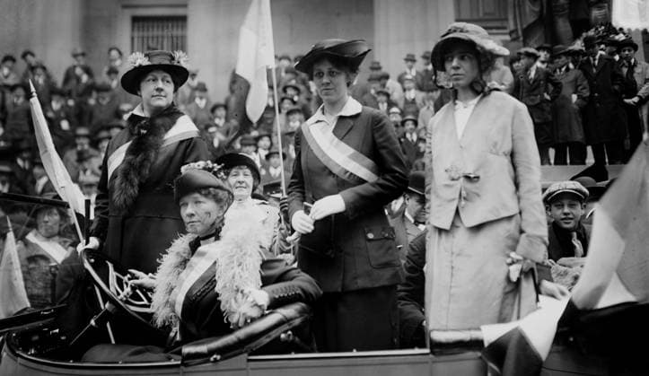 RECORD DATE NOT STATED Alice Paul, Doris Stevensand other Suffragists in a Car during a Parade. Alice Paul and Doris Stevens with Other Suffragists in a Car during a Parade Editorial use only. All other uses to be cleared with the copyright owner (World History Archive), in advance., WHA_034_0680.jpg, Alice Paul; Doris Stevens; suffragists; car; parade; women s rights; activism; historical; vintage; early 20th century; political; movement; equality; protest; demonstration; activists; voting rights; suffrage; women s suffrage; march; rally; empowerment; leadership; feminist; social change; American history; civil rights; women s movement; group; transportation. Copyright: xx