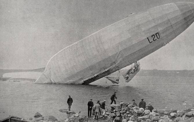 RECORD DATE NOT STATED Zeppelin came to the coast. Differentiating the zeppelin came to the coast, in the fall, before her car broke in two stretches. The airship had participated in a raid on England on the night of May 2 to 3 In return, the violence of the wind had prevented to return to the south, the road to his home port. Editorial use only. All other uses to be cleared with the copyright owner (World History Archive), in advance., WHA_034_0764.jpg, zeppelin; coast; fall; car; broke; airship; raid; England; May 2; May 3; wind; return; south; home port; violence; stretches; night; prevented; Differentiating; image; search; portal; caption; find; easier; people; keywords; search portal; coast image; airship raid; wind violence; home port Copyright: xx