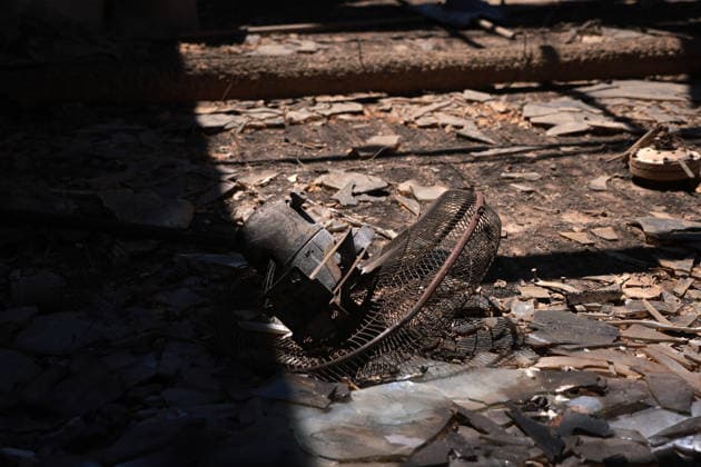 Aftermath of the devastating Crete wildfire CRETE, GREECE - JULY 31: The premises of a burnt Hotel are seen, after a wildfire at the village of Agios Pavlos, in the region Rethymno, on the island of Crete, Greece, on July 31, 2026. Costas Baltas Anadolu Crete Greece. Editorial use only. Please get in touch for any other usage.  Copyright: x2026xAnadoluxCostasxBaltasx