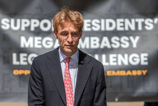 . 31 07 2026. London, United Kingdom. Chinese Mega Embassy Press Conference. Luke de Pulford, Executive Director of IPAC, speaks during a press Conference announcing important news about The Chinese Mega Embassy proposals at Tower Hill.  xMartynxWheatleyx xi-Imagesx IIM-26933-0006