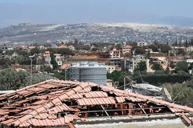 Extensive destruction in the ??southern Lebanon targeted by Israel with explosives BEAUFORT, LEBANON - JULY 31: Widespread destruction and damaged homes are seen following Israeli military strikes using 700 tons of explosives overnight in the Shaqif (Beaufort) region of southern Lebanon on July 31, 2026. The powerful blasts caused severe damage to residential structures across the surrounding area. Houssam Shbaro Anadolu Beaufort Lebanon. Editorial use only. Please get in touch for any other usage.  Copyright: x2026xAnadoluxHoussamxShbarox