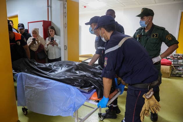 At least 25 killed, 44 injured as passenger bus overturns in northern Algeria BOUMERDES, ALGERIA - JULY 31: The bodies of victims who lost their lives in a fatal bus crash are brought to the Boumerdes University Hospital for funeral procedures in Boumerdes, Algeria, on July 31, 2026. A passenger bus traveling from the eastern Setif province to northern Boumerdes veered off the road and overturned, killing 25 people and injuring 44 others. Hamza Zait Anadolu Boumerdes Algeria. Editorial use only. Please get in touch for any other usage.  Copyright: x2026xAnadoluxHamzaxZaitx