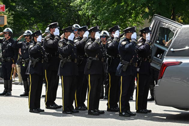 July 31, 2026, New York, New York, USA: July 31, 2026 - New York, NY, USA -The funeral for U.S. Army Staff Sergeant Angel Sarah Rampersad, the 28-year-old Ozone Park soldier killed on July 17, 2026 in Jordan by Iranian missile attack, takes place at the Calvary Assembly of God Church in Ozone Park Queens. Her family was joined by many other mourners including Mayor Mamdani and Gov. Hochul. (Andrea RENAULT Zuma Press New York USA  - ZUMAg115 20260731_faf_g115_012 Copyright: xAndreaxRenaultx