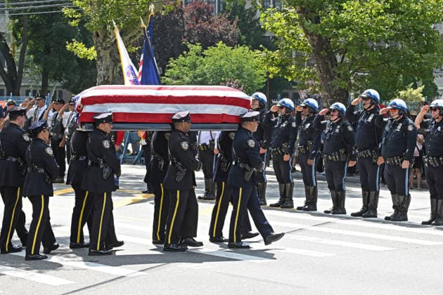 July 31, 2026, New York, New York, USA: July 31, 2026 - New York, NY, USA -The funeral for U.S. Army Staff Sergeant Angel Sarah Rampersad, the 28-year-old Ozone Park soldier killed on July 17, 2026 in Jordan by Iranian missile attack, takes place at the Calvary Assembly of God Church in Ozone Park Queens. Her family was joined by many other mourners including Mayor Mamdani and Gov. Hochul. (Andrea RENAULT Zuma Press New York USA  - ZUMAg115 20260731_faf_g115_025 Copyright: xAndreaxRenaultx