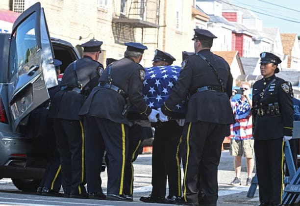 July 31, 2026, New York, New York, USA: July 31, 2026 - New York, NY, USA -The funeral for U.S. Army Staff Sergeant Angel Sarah Rampersad, the 28-year-old Ozone Park soldier killed on July 17, 2026 in Jordan by Iranian missile attack, takes place at the Calvary Assembly of God Church in Ozone Park Queens. Her family was joined by many other mourners including Mayor Mamdani and Gov. Hochul. (Andrea RENAULT Zuma Press New York USA - ZUMAg115 20260731_faf_g115_041 Copyright: xAndreaxRenaultx