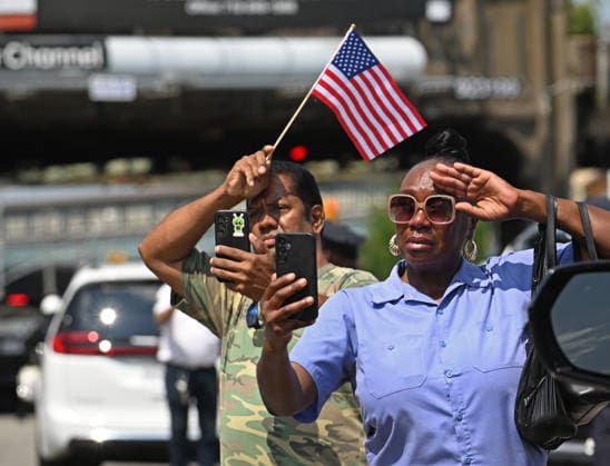 July 31, 2026, New York, New York, USA: July 31, 2026 - New York, NY, USA -The funeral for U.S. Army Staff Sergeant Angel Sarah Rampersad, the 28-year-old Ozone Park soldier killed on July 17, 2026 in Jordan by Iranian missile attack, takes place at the Calvary Assembly of God Church in Ozone Park Queens. Her family was joined by many other mourners including Mayor Mamdani and Gov. Hochul. (Andrea RENAULT Zuma Press New York USA - ZUMAg115 20260731_faf_g115_045 Copyright: xAndreaxRenaultx