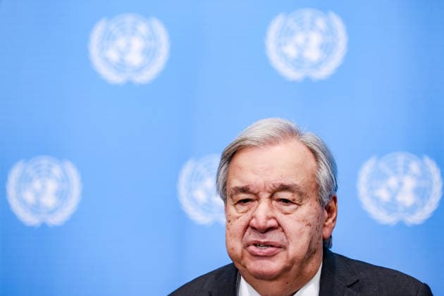 July 31, 2026, New York, New York, United States: United Nations Secretary General, ANTONIO GUTERRES speaks to reporters at the Security Council stakeout at UNHQ. Guterres discussed his recent visits to Syria, Jordan and Cyprus, the conflict in the Middle East, including the announced roadmap for Hamas to relinquish its weapons and for Israel to withdraw from Gaza, and the growing global impacts of extreme heat and climate change. New York United States  - ZUMAo116 20260731_znp_o116_002 Copyright: xBiancaxOterox