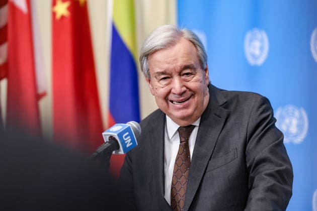 July 31, 2026, New York, New York, United States: United Nations Secretary General, ANTONIO GUTERRES answers questions from reporters at the Security Council stakeout at UNHQ. Guterres discussed his recent visits to Syria, Jordan and Cyprus, the conflict in the Middle East, including the announced roadmap for Hamas to relinquish its weapons and for Israel to withdraw from Gaza, and the growing global impacts of extreme heat and climate change. New York United States  - ZUMAo116 20260731_znp_o116_026 Copyright: xBiancaxOterox