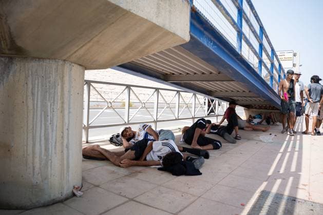 Heavy Migrant Movement at Ceuta Border CEUTA, SPAIN JULY 31, 2026: Migrants gather near the border crossing between Morocco and the Spanish enclave of Ceuta on July 31, 2026. Tens of thousands of migrants crossed into Ceuta from Morocco, while some continued to arrive and others voluntarily returned due to the precarious situation. Ceuta Spain Copyright: x xMarioxMoronx xJNAxPressx