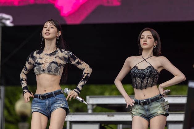 July 31, 2026, Chicago, Illinois, USA: MIYEON and YUQI of South Korean girl group I-DLE during the Lollapalooza Music Festival at Grant Park in Chicago, Illinois Chicago USA  - ZUMAs135 20260731_zap_s135_141 Copyright: xDanielxDeSloverx