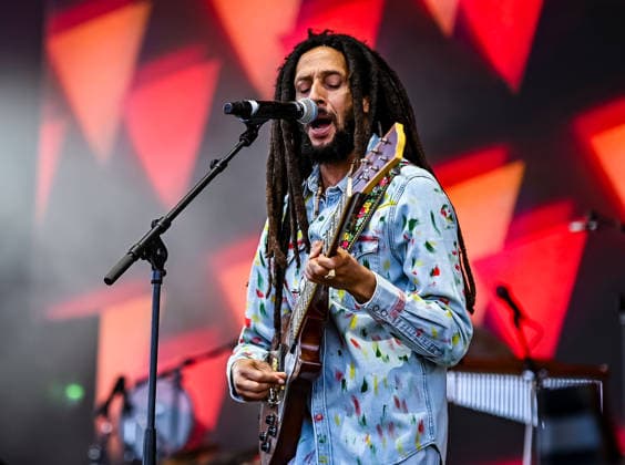 Julian Marley performing on the Main Stage at Reggaeland Festival Day 1 at Milton Keynes National Bowl on 31st July 2026 Julian Marley performing on the Main Stage at Reggaeland Festival Day 1 at Milton Keynes National Bowl on 31st July 2026, Credit:Laura Rose Avalon  Copyright: xLauraxRosex xAvalonx 1120042296