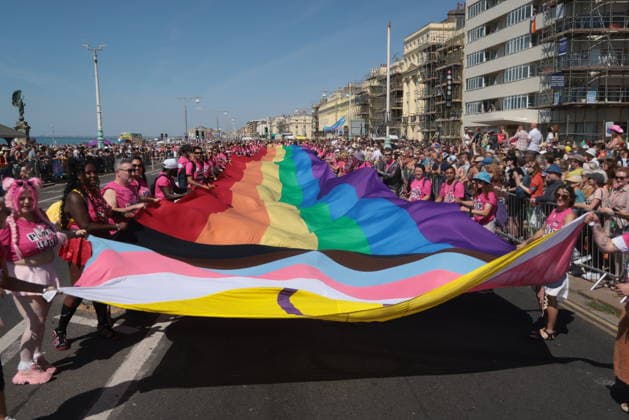 . 01 08 2026. Brighton, United Kingdom. Brighton & Hove Pride LGBTQ+ Community Parade 2026. The Pride LGBTQ+ Community Parade is one of the undisputed highlights of the Brighton & Hove Pride weekend and is a glorious showcase of the city s charities, community groups and small businesses as well as the invaluable emergency services, the NHS and statutory partners.  xMartynxWheatleyx xi-Imagesx IIM-26934-0005