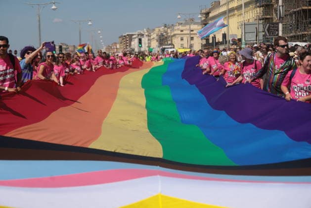 . 01 08 2026. Brighton, United Kingdom. Brighton & Hove Pride LGBTQ+ Community Parade 2026. The Pride LGBTQ+ Community Parade is one of the undisputed highlights of the Brighton & Hove Pride weekend and is a glorious showcase of the city s charities, community groups and small businesses as well as the invaluable emergency services, the NHS and statutory partners.  xMartynxWheatleyx xi-Imagesx IIM-26934-0010