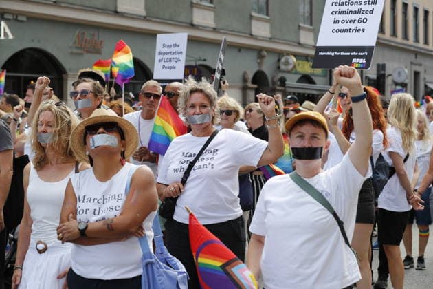 STOCKHOLM, SVERIGE 20260801 Prideparaden gar fran Norr Mälarstrand till Slussen under arets Stockholm Pride STOCKHOLM SVERIGE x11700x *** STOCKHOLM, SWEDEN 20260801 The Pride parade runs from Norr Mälarstrand to Slussen during this year s Stockholm Pride STOCKHOLM SWEDEN x11700x  Copyright: xMagnusxGrimstedt TTx STOCKHOLM PRIDE oeQLXX4hbno