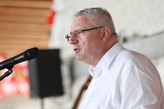 1.August Ansprache Andreas Glarner (SVP) 01.08.2026 Niedergoesgen SO, SCHWEIZ, Festtagsrede am 1. August mit Nationalrat Andreas Glarner (SVP) in Niedergoesgen *** August 1 Speech by Andreas Glarner (SVP) August 1, 2026, Niedergoesgen, SO, SWITZERLAND; National Day speech on August 1 by National Council member Andreas Glarner (SVP) in Niedergoesgen 