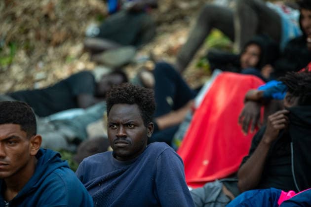 August 1, 2026, Ceuta, Ceuta, Spain: The Ceuta Temporary Immigrant Stay Center (CETI) is currently facing extreme tension and severe overcrowding, reaching a state of absolute collapse. The facility has been forced to close its doors to new male arrivals due to a critical lack of space. Ceuta Spain - ZUMAd308 20260801_zsp_d308_014 Copyright: xJuanxCarlosxLucasx