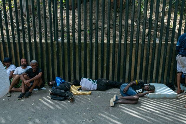August 1, 2026, Ceuta, Ceuta, Spain: The Ceuta Temporary Immigrant Stay Center (CETI) is currently facing extreme tension and severe overcrowding, reaching a state of absolute collapse. The facility has been forced to close its doors to new male arrivals due to a critical lack of space. Ceuta Spain - ZUMAd308 20260801_zsp_d308_028 Copyright: xJuanxCarlosxLucasx