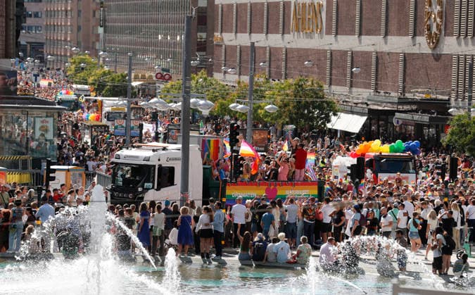 STOCKHOLM, SVERIGE 20260801 Prideparaden gar fran Norr Mälarstrand till Slussen under arets Stockholm Pride STOCKHOLM SVERIGE x11700x *** STOCKHOLM, SWEDEN 20260801 The Pride parade runs from Norr Mälarstrand to Slussen during this year s Stockholm Pride STOCKHOLM SWEDEN x11700x  Copyright: xMagnusxGrimstedt TTx STOCKHOLM PRIDE u-EVNw-oYgQ