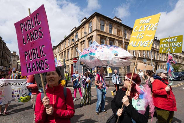 August 1, 2026, Glasgow, Scotland, UK: Hundreds of people took part in this years Govanhill International Festival & Carnival parade, a community-led anti-racist arts and cultural event organised by the Govanhill Baths Community Trust. The annual festival, themed Solidarity this year, was founded in response to racist attacks in the area. Glasgow UK  - ZUMAs357 20260801_zip_s357_007 Copyright: xCameronxScottx