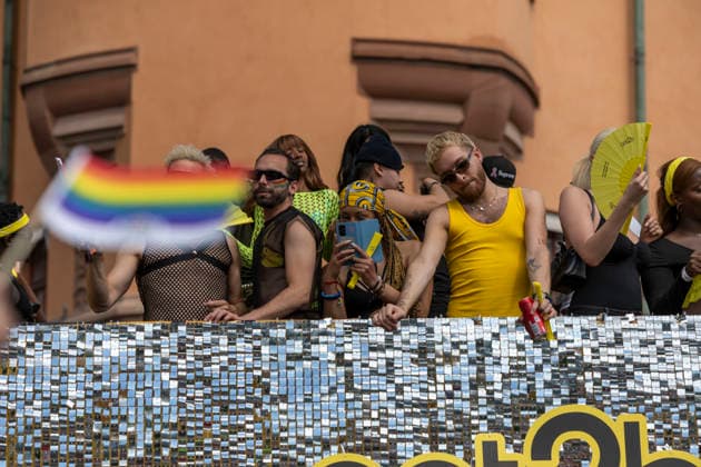 August 1, 2026, Stockholm, Sweden: STOCKHOLM, SWEDEN - AUGUST 1, 2026: Thousands of people take part in the Stockholm Pride Parade, the largest Pride parade in the Nordic region, through central Stockholm, celebrating LGBTQ rights, diversity and inclusion. Sweden - ZUMAa136 20260801_zap_a136_021 Copyright: xJoelxLindhex