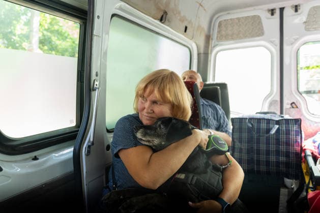 August 1, 2026, Kramatorsk, Donetsk Oblast, Ukraine: Crew members of the East SOS Organisation are carrying out evacuations from the outskirts of Kramatorsk, Donetsk Oblast Kramatorsk Ukraine  - ZUMAm350 20260801_zip_m350_025 Copyright: xCameronxJones-Manleyx