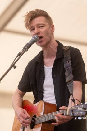 Skinny Lister in concert at Cambridge Folk Festival at Cherry Hinton Hall Park in Cambridge, UK on 01 August 2026 Dan Heptinstall performing with Skinny Lister in concert at Cambridge Folk Festival at Cherry Hinton Hall Park in Cambridge, UK on 01 August 2026, Credit:Stephen Keable Avalon UK, Cambridgeshire, Cambridge, Cherry Hinton Hall Park  Copyright: xStephenxKeablex xAvalonx 1120147420