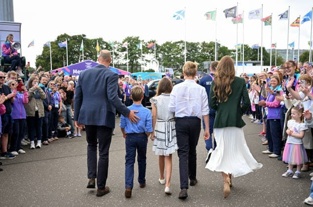 The Prince and Princess of Wales, Duke and Duchess of Rothesay, attend the Commonwealth Games in Glasgow 01 08 2026, Glasgow, UK. The Prince and Princess of Wales, Duke and Duchess of Rothesay, with their children Prince George, Princess Charlotte and Prince Louis attend the Commonwealth Games in Glasgow, Saturday 1st August 2026 to watch some of the sports fixtures taking place that day., Credit:Wattie Cheung Kensington Palace B66 Avalon UK, UK, Glasgow  Copyright: xWattiexCheungx xKensingtonxPalacex xB66x xAvalonx 1120183314