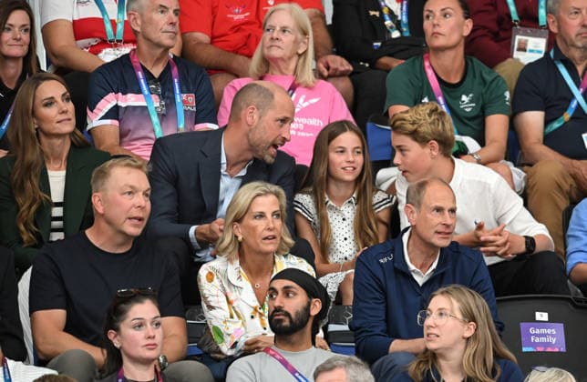 The Prince and Princess of Wales, Duke and Duchess of Rothesay, attend the Commonwealth Games in Glasgow 01 08 2026, Glasgow, UK. The Prince and Princess of Wales, Duke and Duchess of Rothesay, attend Track Cycling at the Sir Chris Hoy Velodrome with Prince George, Princess Charlotte, Prince Louis, Prince Edward, Duke of Edinburg, Sophie, Duchess of Edinburgh and Sir Chris Hoy during the Commonwealth Games in Glasgow, Saturday 1st August 2026 to watch some of the sports fixtures taking place that day., Credit:Wattie Cheung Kensington Palace B66 Avalon UK, UK, Glasgow  Copyright: xWattiexCheungx xKensingtonxPalacex xB66x xAvalonx 1120183467