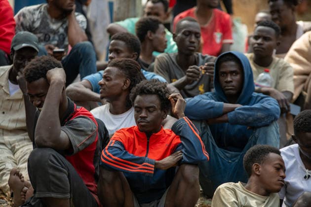 August 1, 2026, Ceuta, Ceuta, Spain: The Ceuta Temporary Immigrant Stay Center (CETI) is currently facing extreme tension and severe overcrowding, reaching a state of absolute collapse. The facility has been forced to close its doors to new male arrivals due to a critical lack of space. Ceuta Spain - ZUMAd308 20260801_zsp_d308_049 Copyright: xJuanxCarlosxLucasx