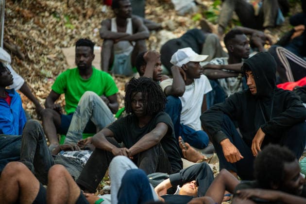 August 1, 2026, Ceuta, Ceuta, Spain: The Ceuta Temporary Immigrant Stay Center (CETI) is currently facing extreme tension and severe overcrowding, reaching a state of absolute collapse. The facility has been forced to close its doors to new male arrivals due to a critical lack of space. Ceuta Spain - ZUMAd308 20260801_zsp_d308_010 Copyright: xJuanxCarlosxLucasx