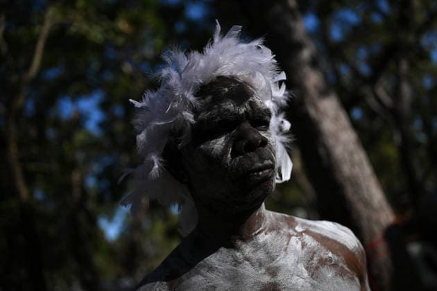 GARMA FESTIVAL, Ian Gurruwiwi, senior leader of the Galpu Clan poses for a photo during the 26th annual Garma Festival in Gulkula, Northern Territory, Saturday, August 1, 2026. The Garma Festival takes place on the remote northeast Arnhem Land, celebrating Yolngu culture and customs in a four-day event hosted by the Yothu Yindi Foundation. ( NO ARCHIVING - VISUALS FROM THE YYF GARMA 26TH ANNIVERSARY ARE STRICTLY FOR NEWS AND CURRENT AFFAIRS COVERAGE ONLY. VISUALS MUST NOT BE USED FOR PROMOTIONAL, ADVERTISING, COMMERCIAL, FUNDRAISING OR ANY OTHER PURPOSE Gulkula Ceremonial Site Northern Territory Australia  Copyright: xJamesxRossx 20260802168434281486