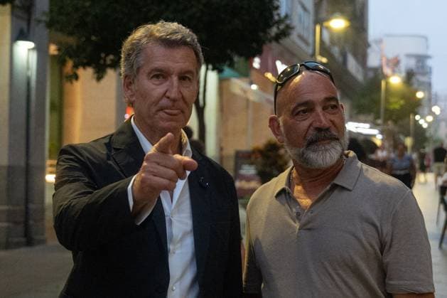 August 1, 2026, Ceuta, Spain: CEUTA, Spain Ã¢â‚¬ August 1, 2026: Popular Party leader and opposition leader Alberto NoÂºoÂ±ez FeijoÂ³o visits Ceuta following a migrant crisis in which tens of thousands of people entered the city. The visit comes amid ongoing political debate over migration and border management. Ceuta Spain - ZUMAq101 20260801_zna_q101_226 Copyright: xMarioxMoroÂ³Nx