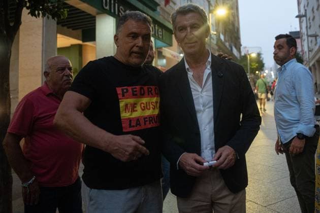 August 1, 2026, Ceuta, Spain: CEUTA, Spain Ã¢â‚¬ August 1, 2026: Popular Party leader and opposition leader Alberto NoÂºoÂ±ez FeijoÂ³o visits Ceuta following a migrant crisis in which tens of thousands of people entered the city. The visit comes amid ongoing political debate over migration and border management. Ceuta Spain - ZUMAq101 20260801_zna_q101_229 Copyright: xMarioxMoroÂ³Nx