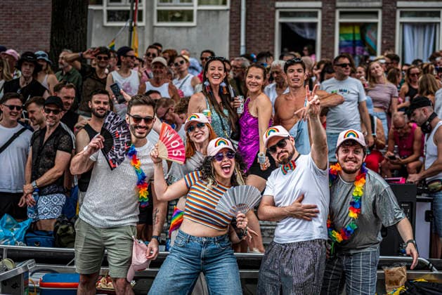 August 1, 2026, Amsterdam, North Holland, Netherlands: August 1, 2026, Amsterdam, the Netherlands. Hundreds of thousands of spectators joined the 30th edition of the Pride Canal Parade, the highlight of WorldPride Amsterdam 2026. This yearÃ¢â‚¬â ¢s parade also included the WorldPride Stadium grandstand, with seating for approximately 10,000 people to watch as floats pass. Amsterdam Netherlands - ZUMAp202 20260801_zip_p202_020 Copyright: xJamesxPetermeierx