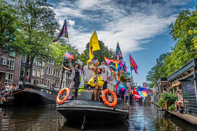 August 1, 2026, Amsterdam, North Holland, Netherlands: August 1, 2026, Amsterdam, the Netherlands. Hundreds of thousands of spectators joined the 30th edition of the Pride Canal Parade, the highlight of WorldPride Amsterdam 2026. This yearÃ¢â‚¬â ¢s parade also included the WorldPride Stadium grandstand, with seating for approximately 10,000 people to watch as floats pass. Amsterdam Netherlands - ZUMAp202 20260801_zip_p202_022 Copyright: xJamesxPetermeierx