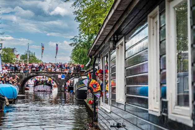 August 1, 2026, Amsterdam, North Holland, Netherlands: August 1, 2026, Amsterdam, the Netherlands. Hundreds of thousands of spectators joined the 30th edition of the Pride Canal Parade, the highlight of WorldPride Amsterdam 2026. This yearÃ¢â‚¬â ¢s parade also included the WorldPride Stadium grandstand, with seating for approximately 10,000 people to watch as floats pass. Amsterdam Netherlands - ZUMAp202 20260801_zip_p202_028 Copyright: xJamesxPetermeierx