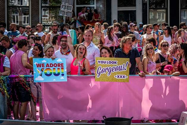 August 1, 2026, Amsterdam, North Holland, Netherlands: August 1, 2026, Amsterdam, the Netherlands. Hundreds of thousands of spectators joined the 30th edition of the Pride Canal Parade, the highlight of WorldPride Amsterdam 2026. This yearÃ¢â‚¬â ¢s parade also included the WorldPride Stadium grandstand, with seating for approximately 10,000 people to watch as floats pass. Amsterdam Netherlands - ZUMAp202 20260801_zip_p202_031 Copyright: xJamesxPetermeierx